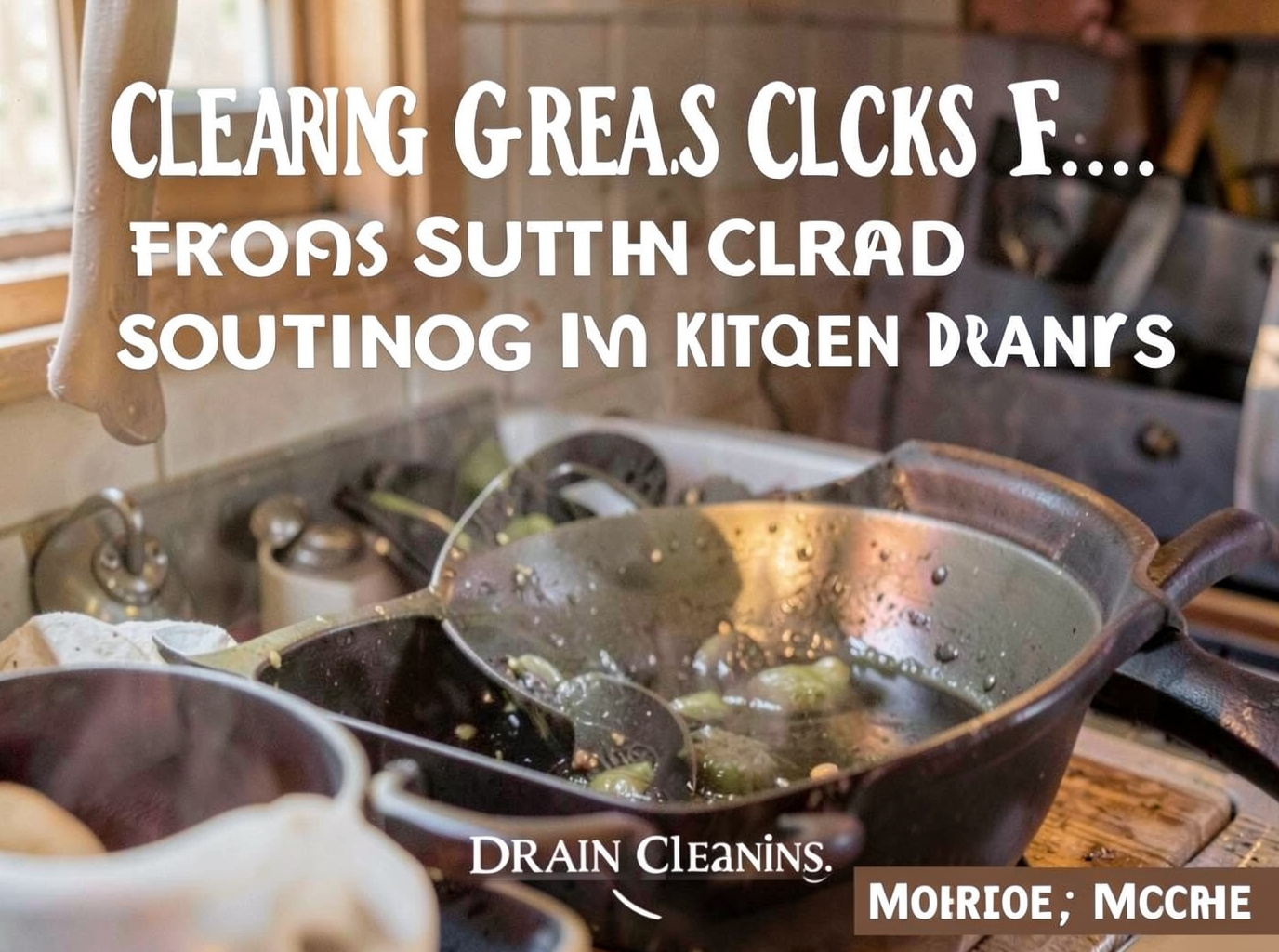 Clearing Grease Clogs From Southern Cooking In Kitchen Drains